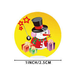 100-500Pcs Merry Christmas Santa Claus Sticker 1inch Decor DIY Wrapping Gift Decoration Xmas Kids Thank You Seal Label (ONLINE ORDER ONLY)