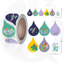Children's Reward Stickers Inspirational Stickers Cute Animal Labels Reward Stickers Encouragement Stickers Eight Patterns A Rol (Online Order Only)