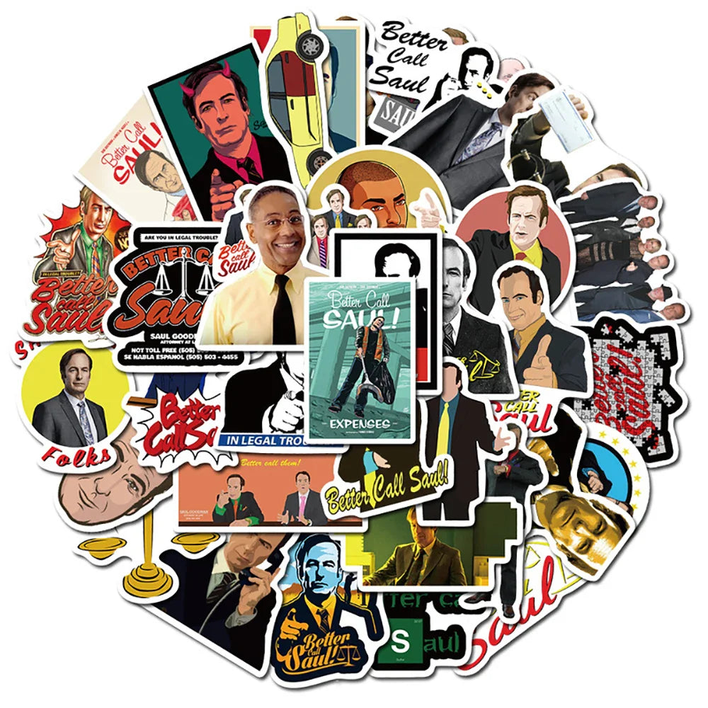 10/30/50PCS TV Show Better Call Saul Sticker Packs (ONLINE ORDER ONLY)