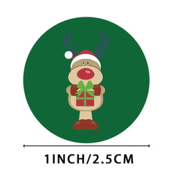 Christmas Sticker Cartoon Christmas Tree Santa Claus Design Paper Label Merry Christmas Cute Stickers Stationery Stickers (ONLINE ORDER ONLY)