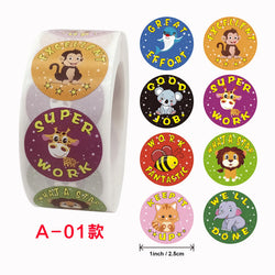 500 Pcs 1inch Praise Praise Thumbs Up Stickers Roll for Envelope Praise Reward Student Work Label Stationery Seal Lable (ONLINE ORDER ONLY)