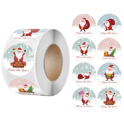 100-500Pcs Merry Christmas Stickers Festival Gift Packaging Seal Labels for New year decor, Greeting cards, Candy bags Stickers (ONLINE ORDER ONLY)