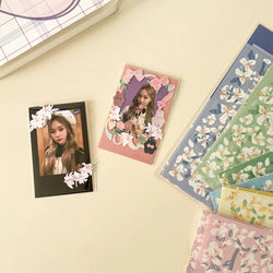 Beautiful Lily Flower Sticker Idol Card DIY Scrapbooking Decorative Sticker DIY Diary Album Stick Label Korean Kawaii Stationery (Online Order Only)
