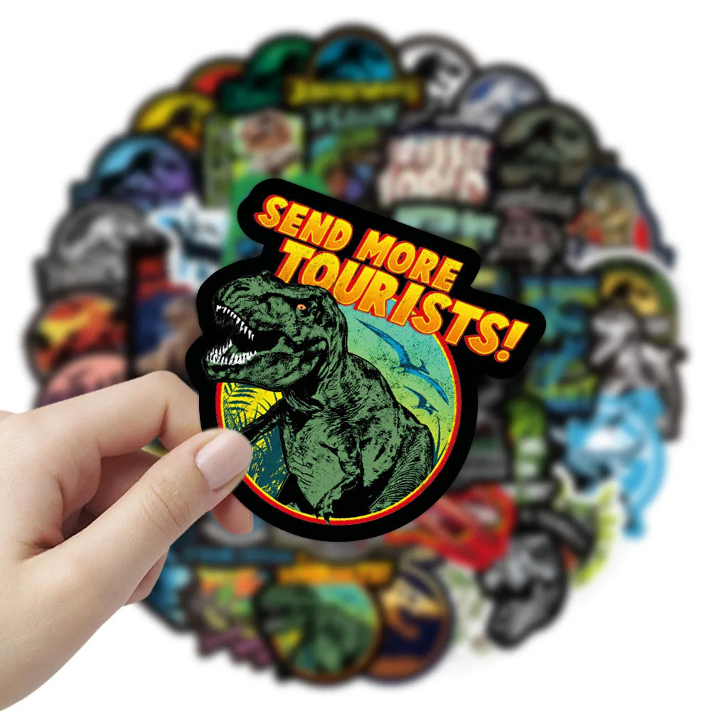 10/30/50pcs Jurassic Park Dinosaur Sticker Packs (ONLINE ORDER ONLY)