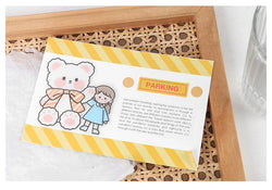 15Pcs/lot Cute Rabbit Bear Stickers PET Scrapbooking Stickers Decorative Ablum Diary For Children Stationery (ONLINE ORDER ONLY)