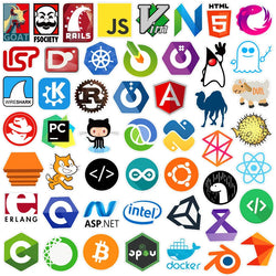 10/30/50/100pcs Programming Graffiti Stickers DIY Phone Car Laptop Helmet Skateboard Computer Waterproof Sticker Decals Kid Toy (ONLINE ORDER ONLY)