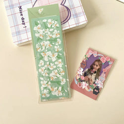 Beautiful Lily Flower Sticker Idol Card DIY Scrapbooking Decorative Sticker DIY Diary Album Stick Label Korean Kawaii Stationery (Online Order Only)