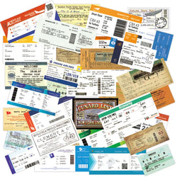 10PCS Retro Boarding Pass Stickers for Luggage, Laptop, Bike, Phone (Online Order Only)