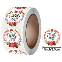 Thank You Stickers Labels Seals Thank You For Supporting My Small Business Stickers Roll Round Kraft Pink Black Labels (ONLINE ORDER ONLY)