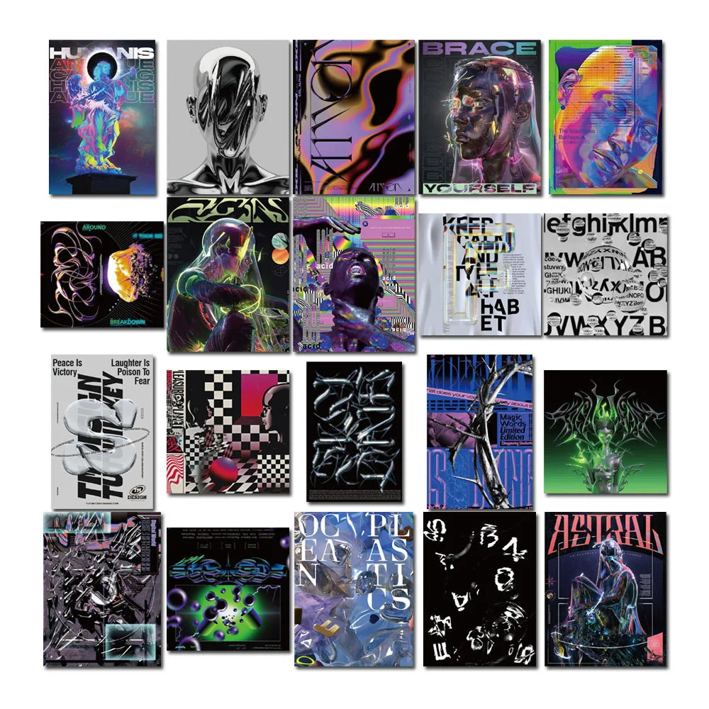 Psychedelic Acid Graphic Art Series Sticker Packs (ONLINE ORDER ONLY)