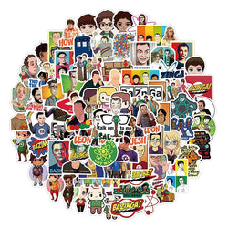 Big Bang Theory Stickers 10/30/50pcs Waterproof Decals for Luggage, Car, Laptop, Fridge, Skateboard (Online Order Only)
