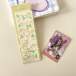 Beautiful Lily Flower Sticker Idol Card DIY Scrapbooking Decorative Sticker DIY Diary Album Stick Label Korean Kawaii Stationery (Online Order Only)
