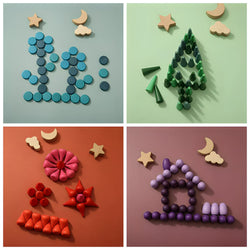 Rainbow Wooden Loose Pieces (ONLINE ORDER ONLY)