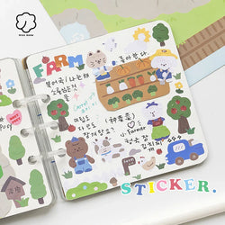 2Pcs Lovely Daily Series Stickers ins Hand Account Decoration Material Stickers Scrapbooking Stick Label Diary Album Stationery (ONLINE ORDER ONLY)
