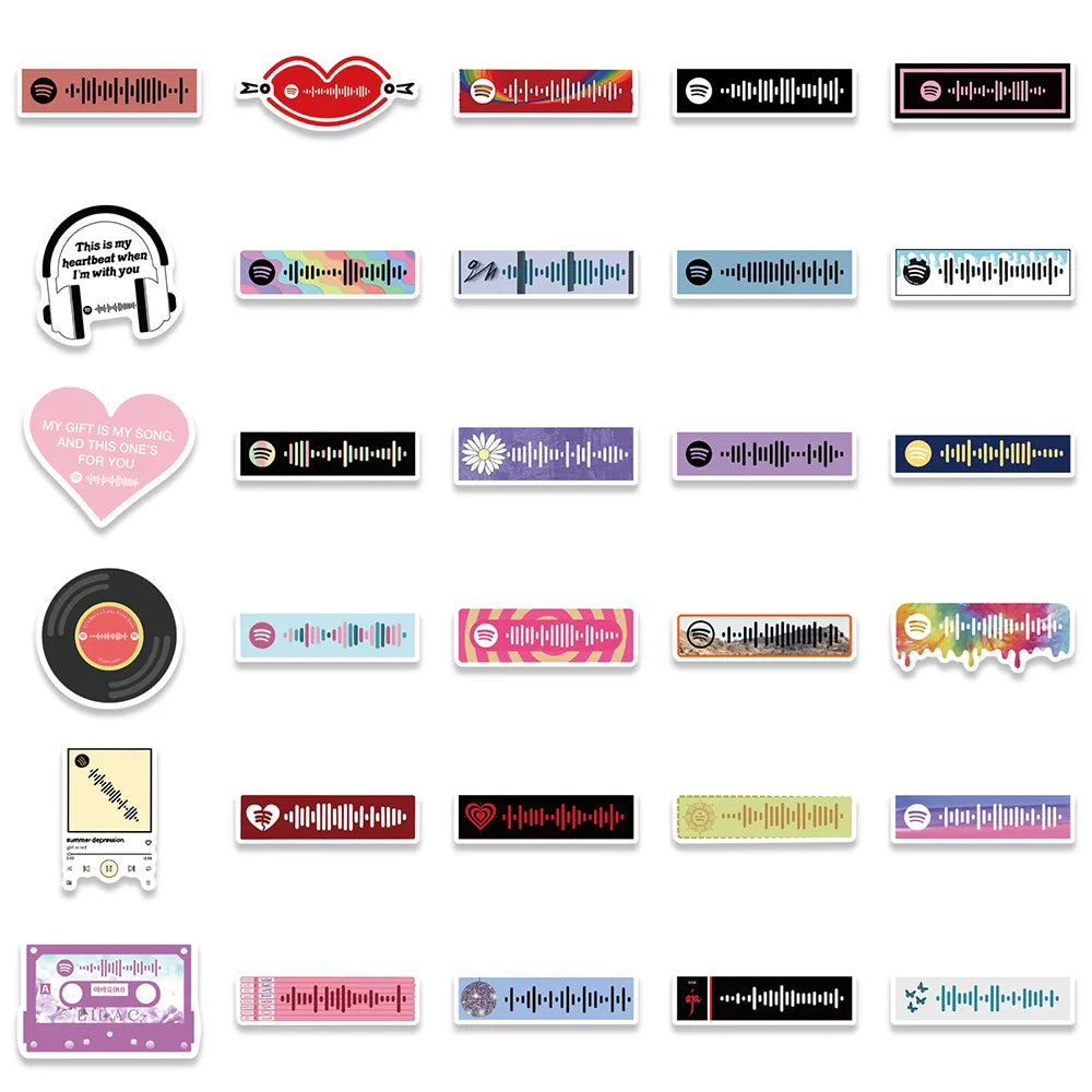 Spotify Music Sticker Packs (ONLINE ORDER ONLY)