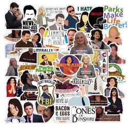 Parks and Recreation TV Show Sticker Packs (ONLINE ORDER ONLY)