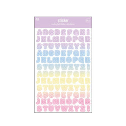 2 sheets Ins Kawaii Alphabet Letter Number Stickers Scrapbooking Decorative Sticker DIY Diary Album Stick Label Stationery (ONLINE ORDER ONLY)