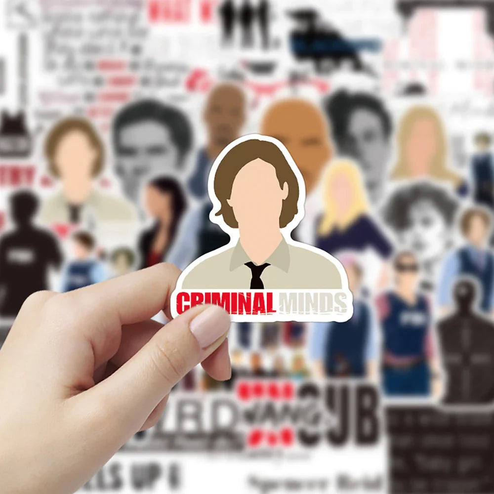 10/30/50PCS TV Show Criminal Minds Sticker Packs (ONLINE ORDER ONLY)