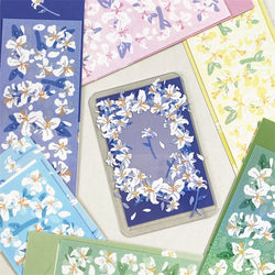 Beautiful Lily Flower Sticker Idol Card DIY Scrapbooking Decorative Sticker DIY Diary Album Stick Label Korean Kawaii Stationery (Online Order Only)