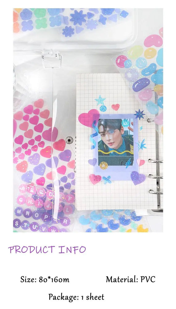 Colorful Fantasy Series Sticker Scrapbooking Decorative Sticker DIY Diary Album Stick Label INS Kawaii Stationery (ONLINE ORDER ONLY)
