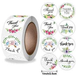 Thank You Stickers Labels Seals Thank You For Supporting My Small Business Stickers Roll Round Kraft Pink Black Labels (ONLINE ORDER ONLY)