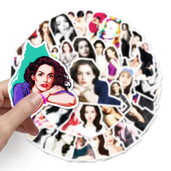 Anne Hathaway Graffiti Stickers 10/30/50pcs - Sexy Idol Fan Art for Wall, Cup, Trolley (ONLINE ORDER ONLY)
