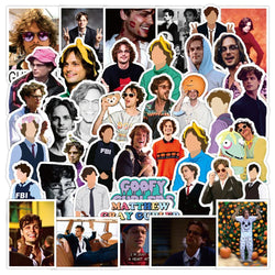 Matthew Gray Gubler Stickers 10/30/50PCS DIY Decals for Fridge, Laptop, Motorcycle, Luggage, Skateboard (Online Order Only)