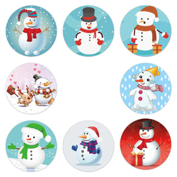 100-500pcs Christmas Stickers Roll Cartoons Gift Cards Party Package Cute Santa Label Sealing Decor Party Decorative Stickers (ONLINE ORDER ONLY)