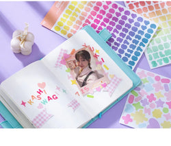 2 sheets Ins Kawaii Alphabet Letter Number Stickers Scrapbooking Decorative Sticker DIY Diary Album Stick Label Stationery (ONLINE ORDER ONLY)