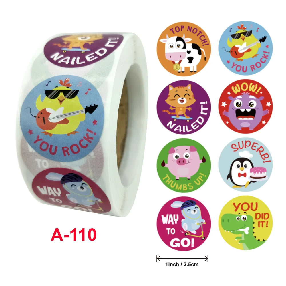 500 Pcs 1inch Praise Praise Thumbs Up Stickers Roll for Envelope Praise Reward Student Work Label Stationery Seal Lable (ONLINE ORDER ONLY)