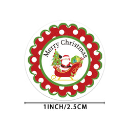 100-500PCS Merry Christmas Santa Claus Sticker Decor DIY Wrapping Gift Decoration Xmas Kids Thank You Seal Label 1inch (Online Order Only)