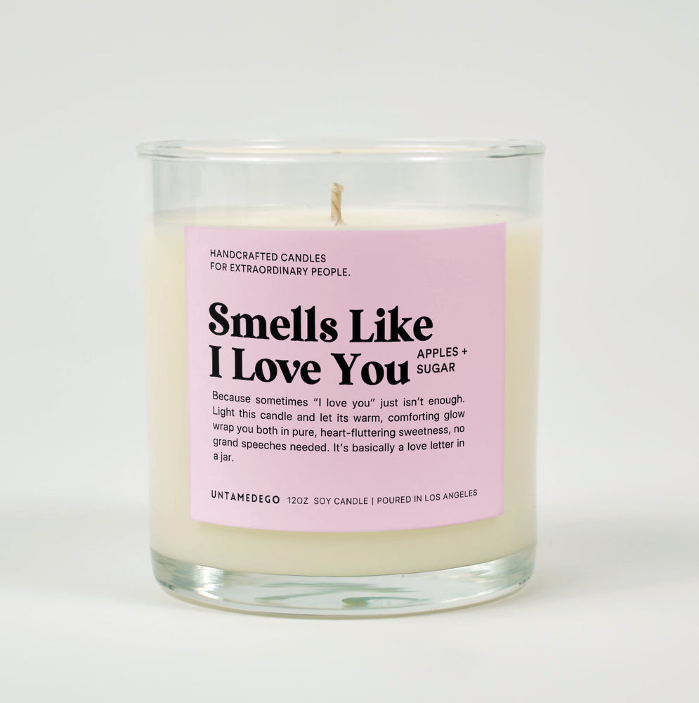 Smells Like I Love You Glass Candle (ONLINE ORDER ONLY)