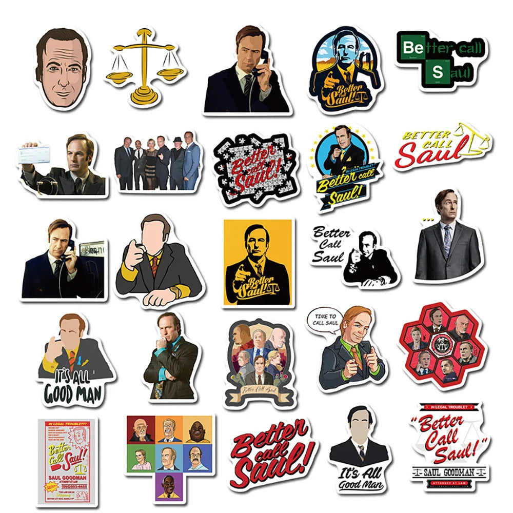 10/30/50PCS TV Show Better Call Saul Sticker Packs (ONLINE ORDER ONLY)