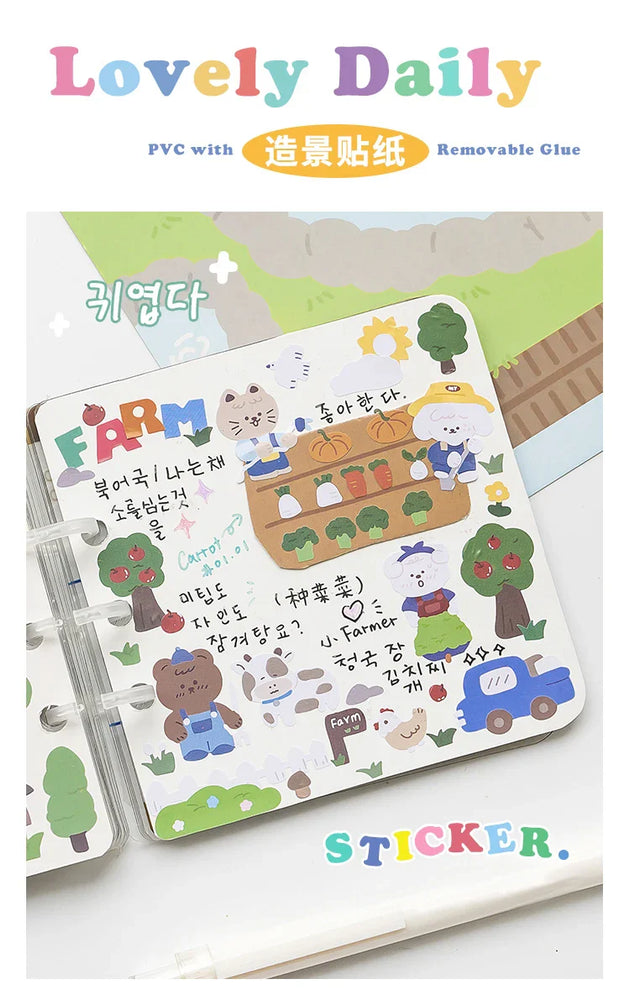 2Pcs Lovely Daily Series Stickers ins Hand Account Decoration Material Stickers Scrapbooking Stick Label Diary Album Stationery (ONLINE ORDER ONLY)
