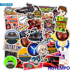 50pcs Classic Movie Back To The Future Mixed Sticker Pack (ONLINE ORDER ONLY)
