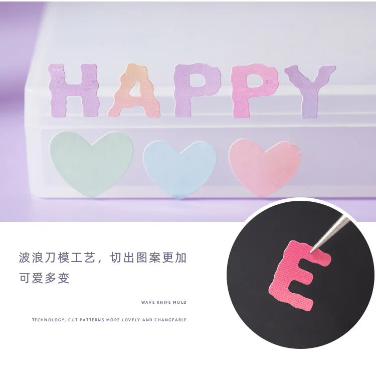 2 sheets Ins Kawaii Alphabet Letter Number Stickers Scrapbooking Decorative Sticker DIY Diary Album Stick Label Stationery (ONLINE ORDER ONLY)