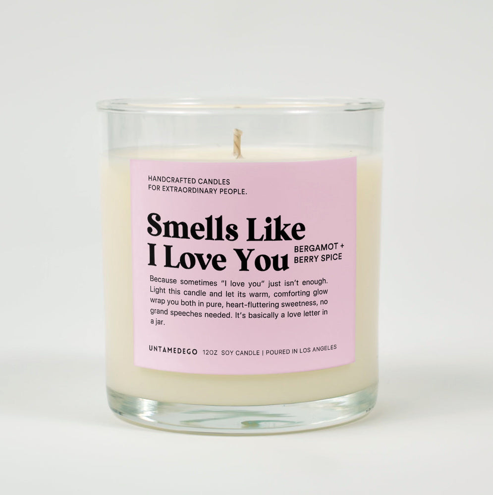 Smells Like I Love You Glass Candle (ONLINE ORDER ONLY)