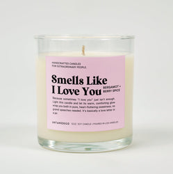 Smells Like I Love You Glass Candle (ONLINE ORDER ONLY)
