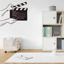 Cinema Clapperboard Wall Sticker Film Decor Vinyl (ONLINE ORDER ONLY)