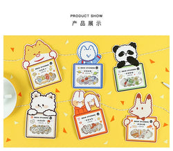 40Pcs/lot Kawaii Crimp Animal Series Decoration Sticker DIY Scrapbooking Label Diary Album Sticker Escolar Cute Stationery Gift (Online Order Only)