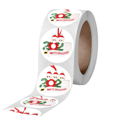 100-500Pcs Merry Christmas Santa Claus Sticker 1inch Decor DIY Wrapping Gift Decoration Xmas Kids Thank You Seal Label (ONLINE ORDER ONLY)