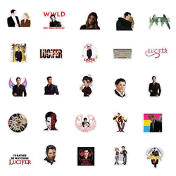 10/30/50PCS TV Show Lucifer Stickers Laptop Guitar Luggage Skateboard Bike Car Waterproof Graffiti Cool Sticker Decal Kid Toy (ONLINE ORDER ONLY)