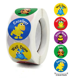 Unicorn Sticker Animal Reward Sticker Children Cute Pattern School Teacher Supplies 500pcs Inch Cute Encouragement Sticker (Online Order Only)