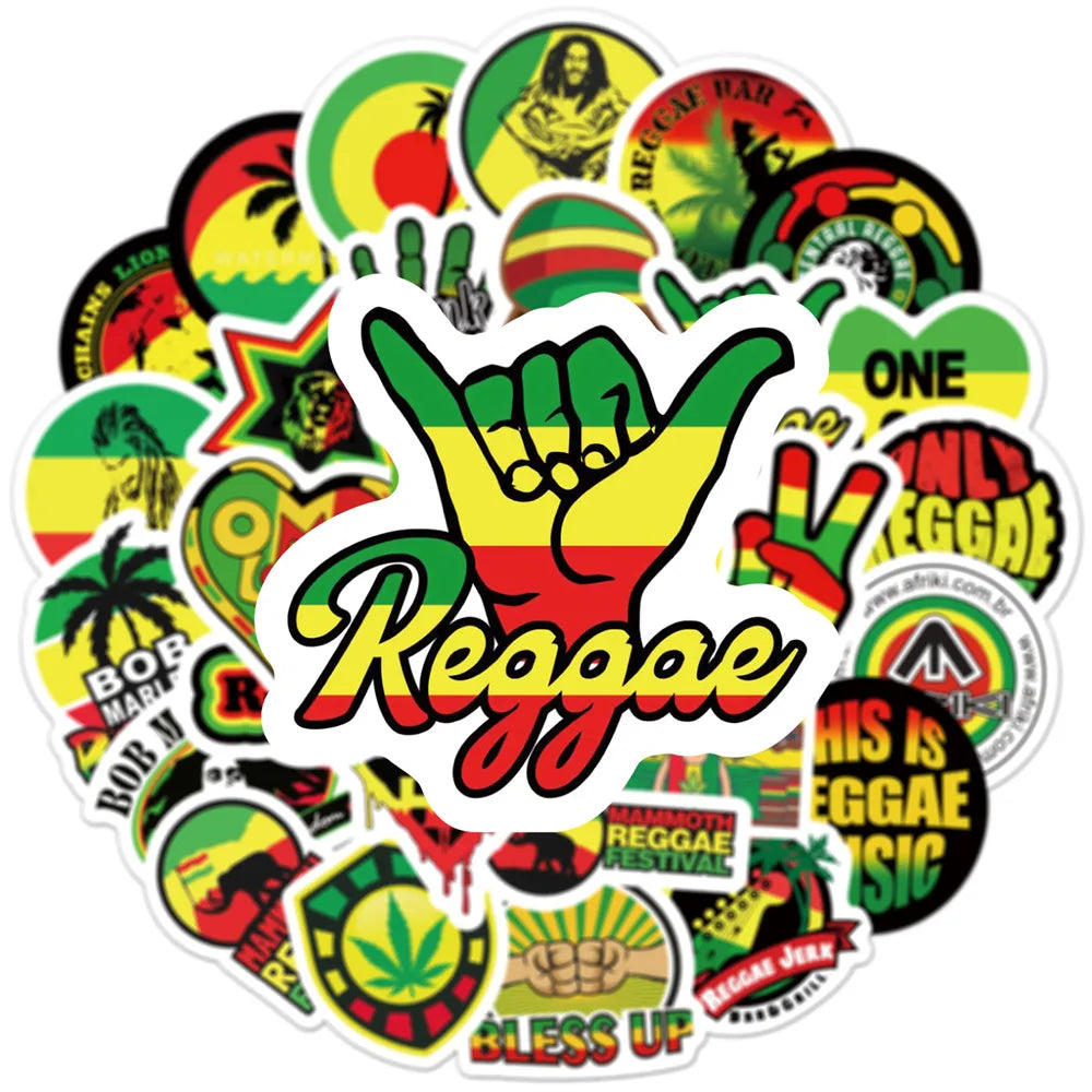 Bob Marley Reggae Music Sticker Packs (Online Order Only)