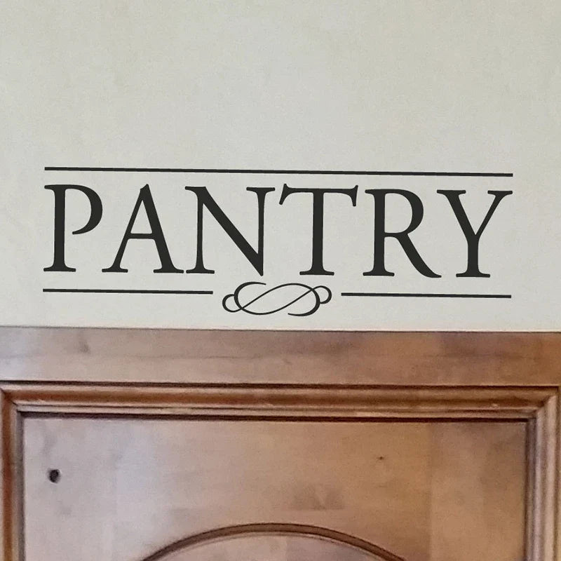 Pantry Door Wall Decal Vinyl Sticker Home Decor (ONLINE ORDER ONLY)