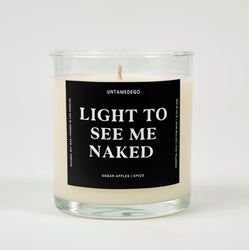 Light To See Me Naked Glass Candle (ONLINE ORDER ONLY)
