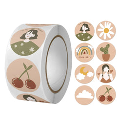 100-500PCS Cute Toy Game Sticker Cartoon Animal Children Sticker Label Thank You DIY Gift Sealing Label Decoration Supplies (Online Order Only)