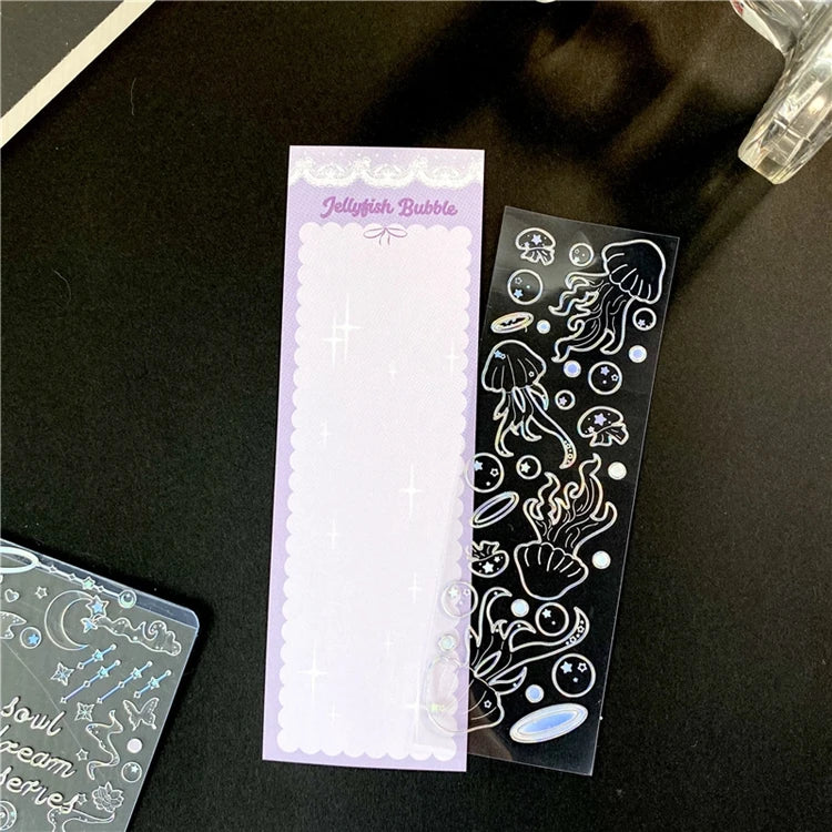 Ins Creative Laser Hot Stamping Sticker Butterfly Whale Stickers Idol Card Hand Account Decoration Stickers Kawaii Stationery (ONLINE ORDER ONLY)