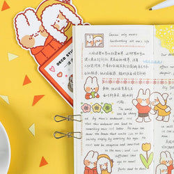 40Pcs/lot Kawaii Crimp Animal Series Decoration Sticker DIY Scrapbooking Label Diary Album Sticker Escolar Cute Stationery Gift (Online Order Only)
