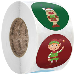 Christmas Sticker Cartoon Christmas Tree Santa Claus Design Paper Label Merry Christmas Cute Stickers Stationery Stickers (ONLINE ORDER ONLY)